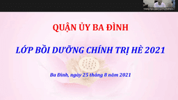 Trường Tiểu học Thủ Lệ tham gia bồi dưỡng chính trị hè năm học 2021-2022