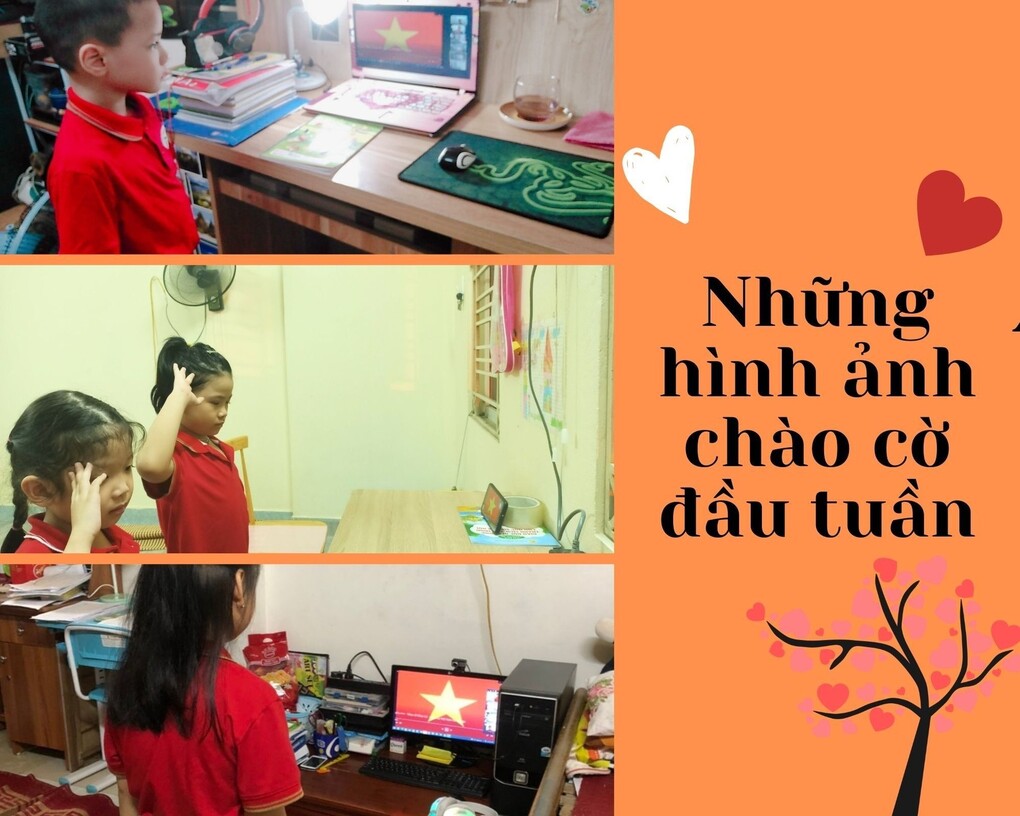 Những giờ học trực tuyến lí thú và hào hứng của các bạn học sinh lớp 1A