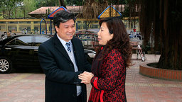 Đón đoàn kiểm tra công nhận trường chuẩn quốc gia