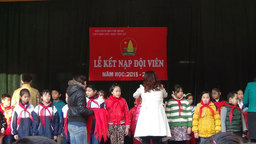 Lễ kết nạp đội viên mới năm học 2013 - 2014