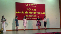 Cuộc thi " Cô giáo tài năng duyên dáng"