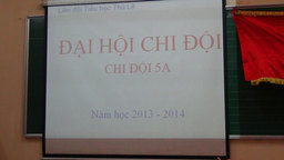 Đại hội Chi đội mẫu lớp 5A