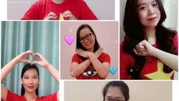 Thầy và trò trường Thủ Lệ động viên tinh thần phòng chống dịch bệnh COVID-19