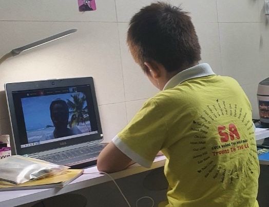 Học sinh lớp 5 hoàn thành kiểm tra trực tuyến kết thúc năm học 2020-2021