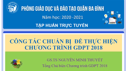 Trường Tiểu học Thủ Lệ tham gia bồi dưỡng hè: “Công tác chuẩn bị để thực hiện Chương trình GDPT 2018”
