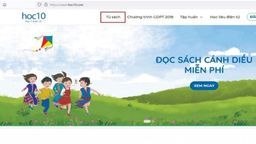 Hướng dẫn truy cập sách điện tử bộ Cánh diều