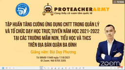 Tập huấn “Tăng cường ứng dụng CNTT trong quản lý và tổ chức dạy học trực tuyến”