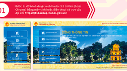 Hướng dẫn đăng ký tuyển sinh trực tuyến đợt chính thức vào lớp 1 năm học 2021 - 2022