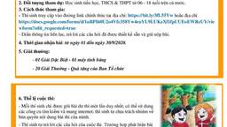 CÔNG BỐ CUỘC THI ĐAN MẠCH TRONG MẮT EM NĂM 2020 ONLINE