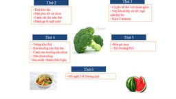 Thực đơn tuần 4 tháng 12/2020
