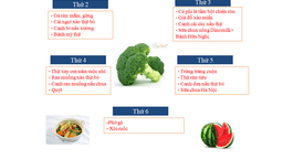 Thực đơn tuần 2 tháng 12/2020