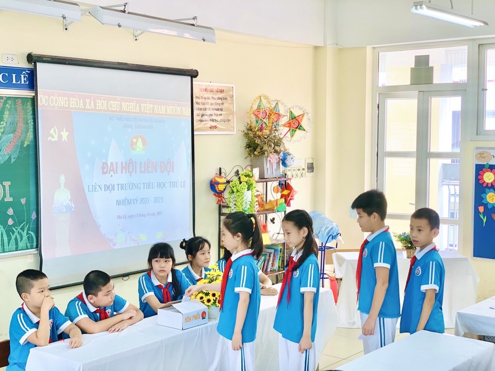 Đại hội Liên đội Tiểu học Thủ Lệ thành công tốt đẹp.