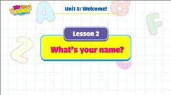 My Fun English 3 - Unit 1 - Lesson 2