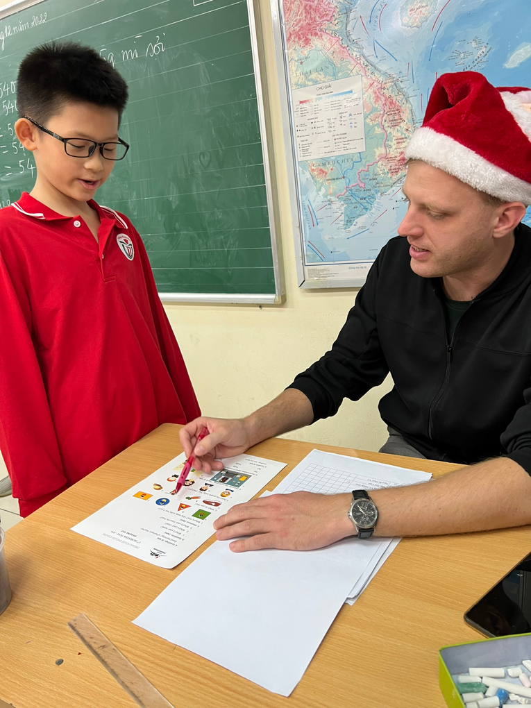 Hoạt động kiểm tra đánh giá năng lực tiếng anh cuối học kỳ 1 năm học 2022-2023