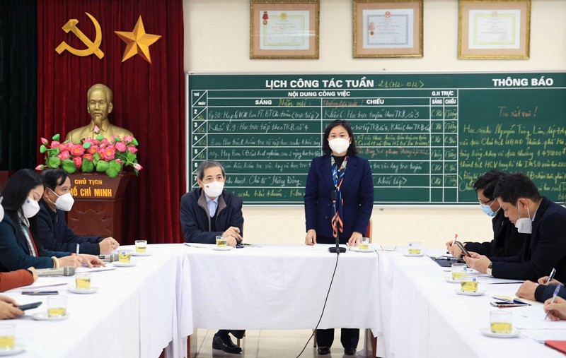 Hơn 90% học sinh quận Ba Đình đã trở lại trường học trực tiếp