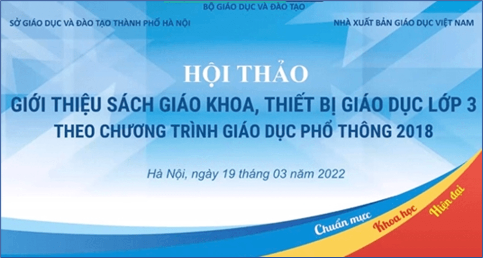 Trường TH Thủ Lệ tham dự Hội thảo Giới thiệu sách giáo khoa, thiết bị giáo dục lớp 3 theo chương trình giáo dục phổ thông 2018