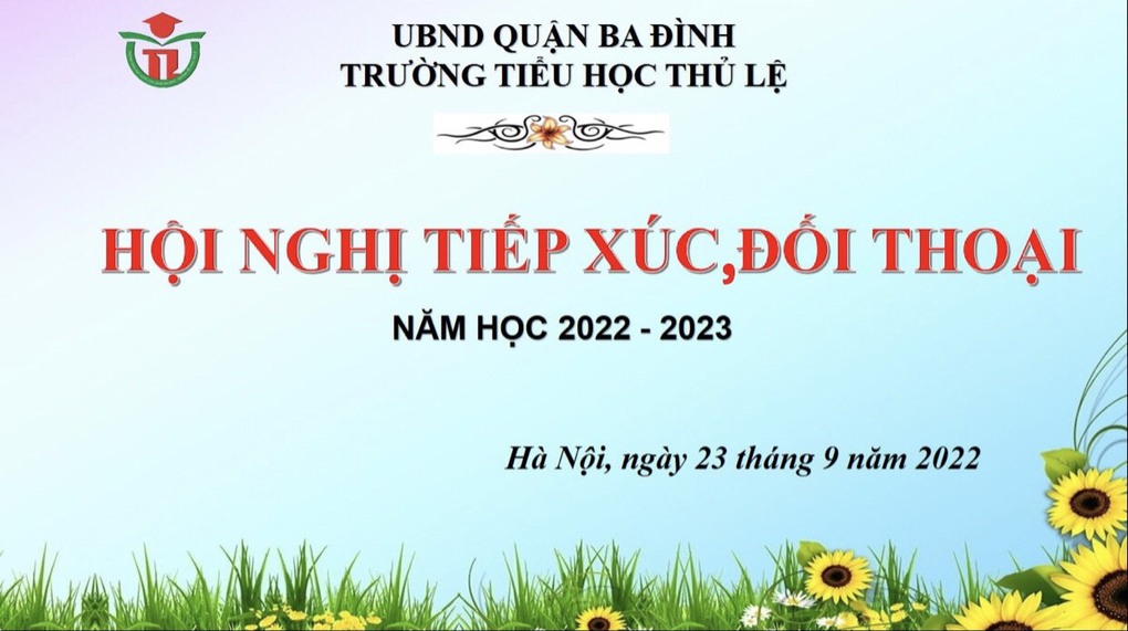 Hội nghị tiếp xúc, đối thoại trực tiếp giữa cấp Ủy, BGH với giáo viên, nhân viên và PHHS của trường Tiểu học Thủ Lệ