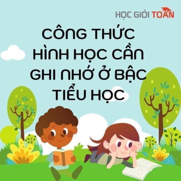 Tặng các con công thức hình học cần ghi nhớ