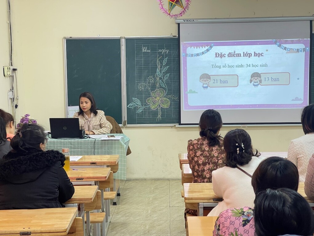 Buổi họp PH sơ kết học kì 1 cùng cha mẹ học sinh khối 3 trường Tiểu học Thủ Lệ