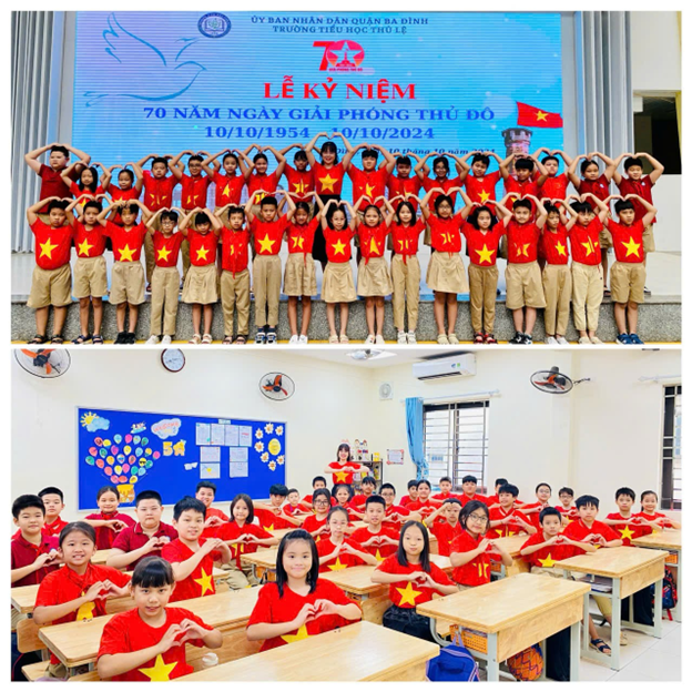 Nhìn lại tháng 10 vui học, học vui cùng cô trò lớp 5A trường Tiểu học Thủ Lệ