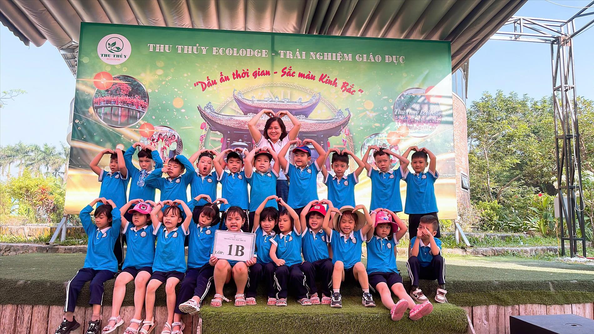 Những hoạt động sôi nổi – hào hứng và  đầy ý nghĩa của các con học sinh lớp 1B trường Tiểu học Thủ Lệ  tại khu trải nghiệm “ Thu Thủy ECOLODGE”