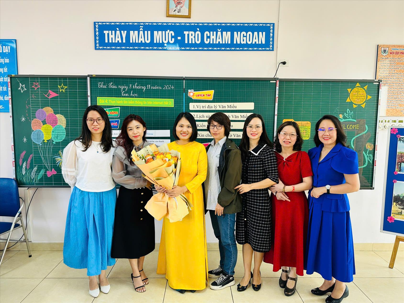 Chúc mừng cô giáo Nguyễn Thị Thuý hoàn thành tiết dự thi giáo viên giỏi cấp quận năm học 2024 - 2025