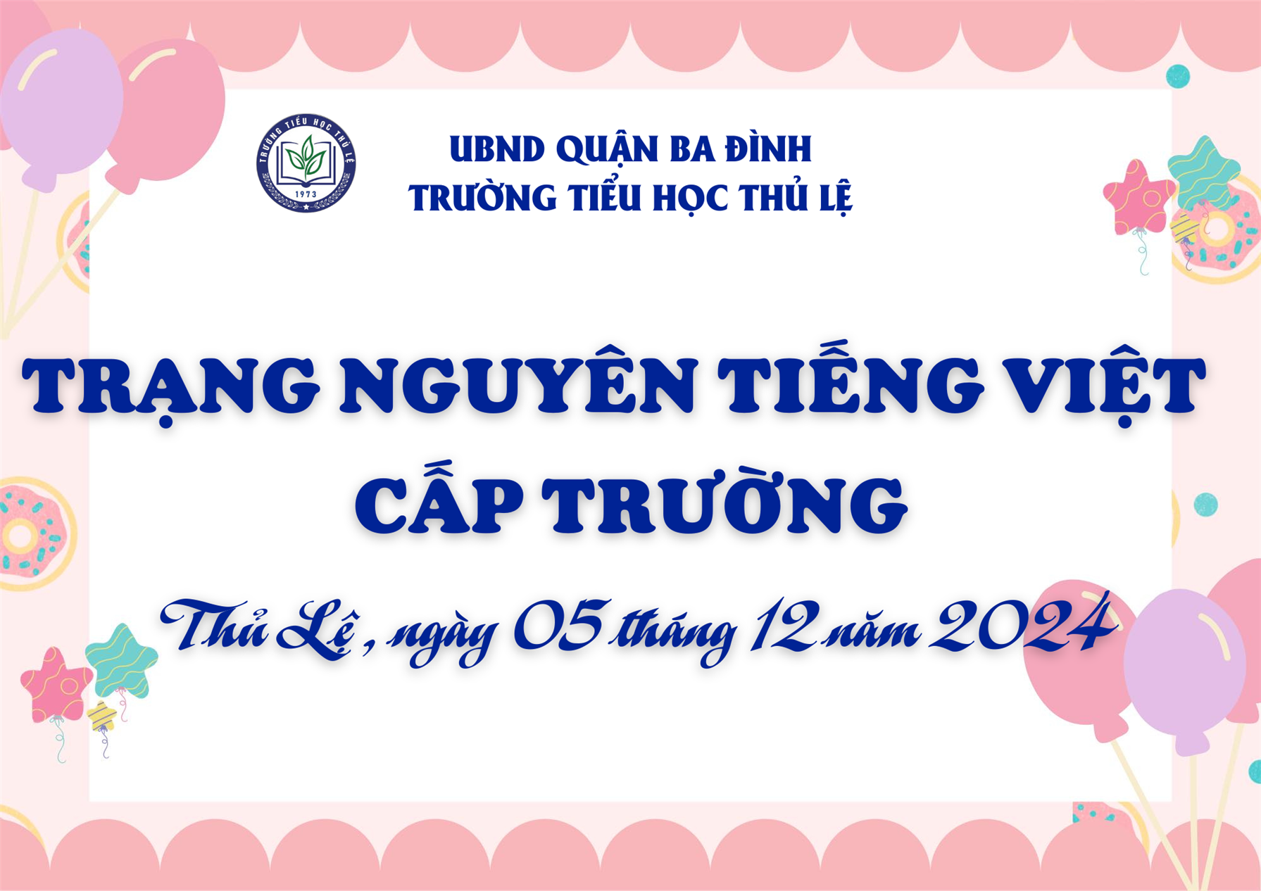 Học sinh trường Tiểu học Thủ Lệ hào hứng thi Trạng nguyên Tiếng Việt cấp trường năm học 2024 – 2025