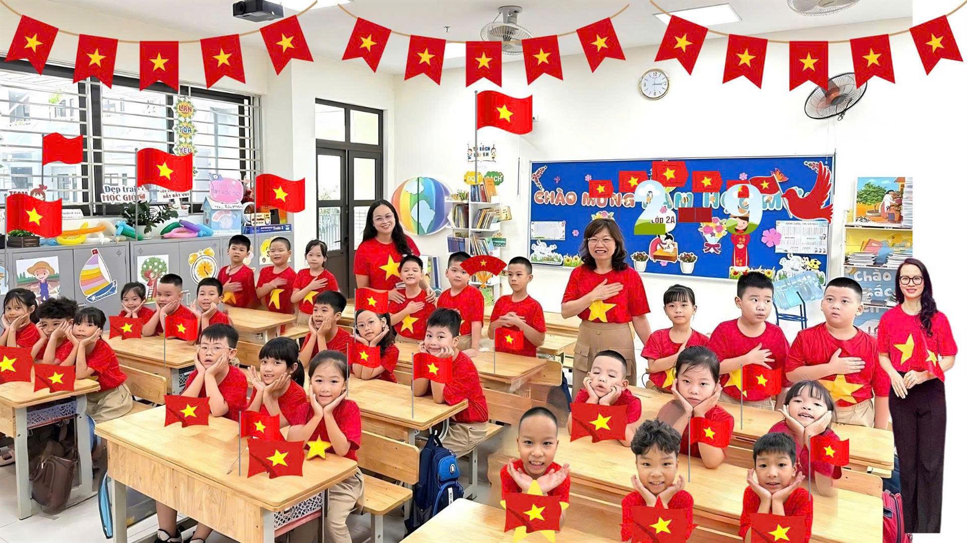 Chào mừng quốc khánh 2/9 – 80 năm độc lập, tự hào Việt Nam -Lớp 2A Trường Tiểu học Thủ Lệ!