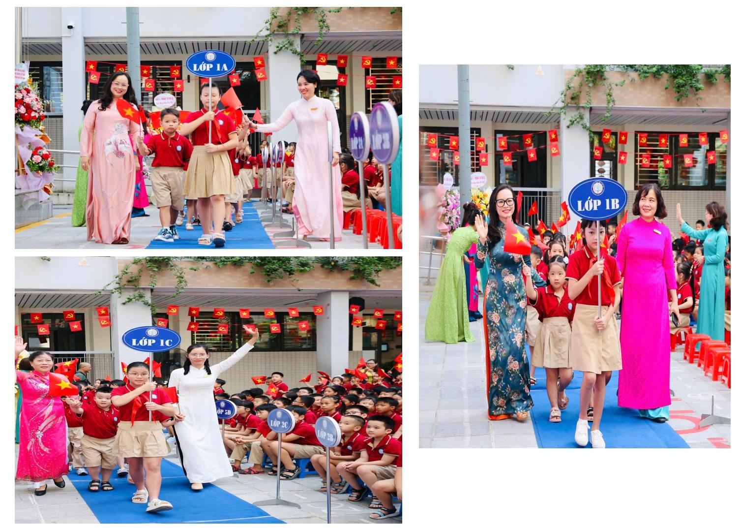 Thầy và trò khối 1 – Trường Tiểu học Thủ Lệ hòa chung niềm vui cả nước, cùng tiếp sóng Lễ khai giảng trực tuyến kỷ niệm 80 năm thành lập Bộ Quốc gia Giáo dục.