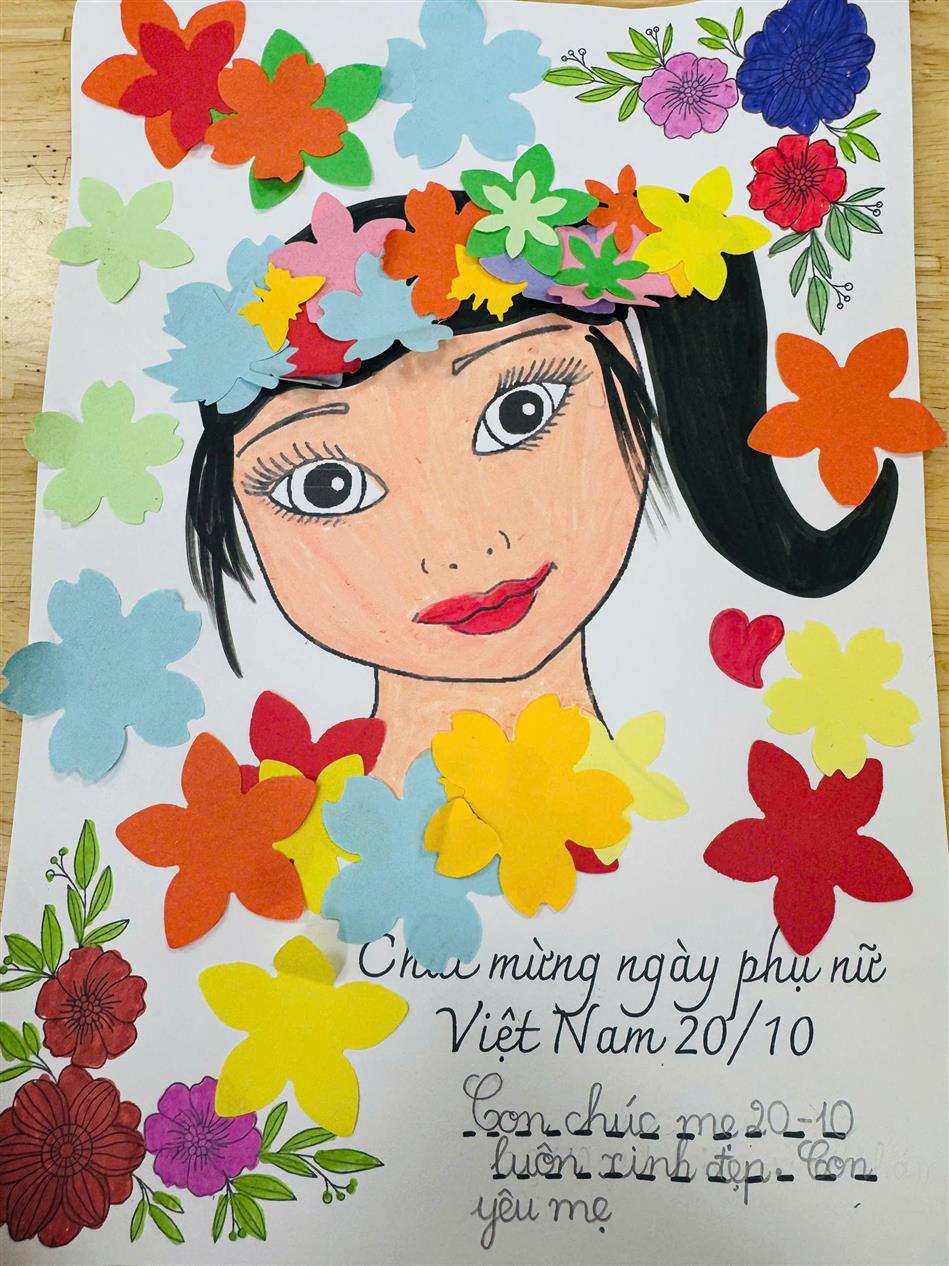 Khối 2 trường Tiểu học Thủ Lệ chào mừng ngày Phụ nữ Việt Nam 20/10