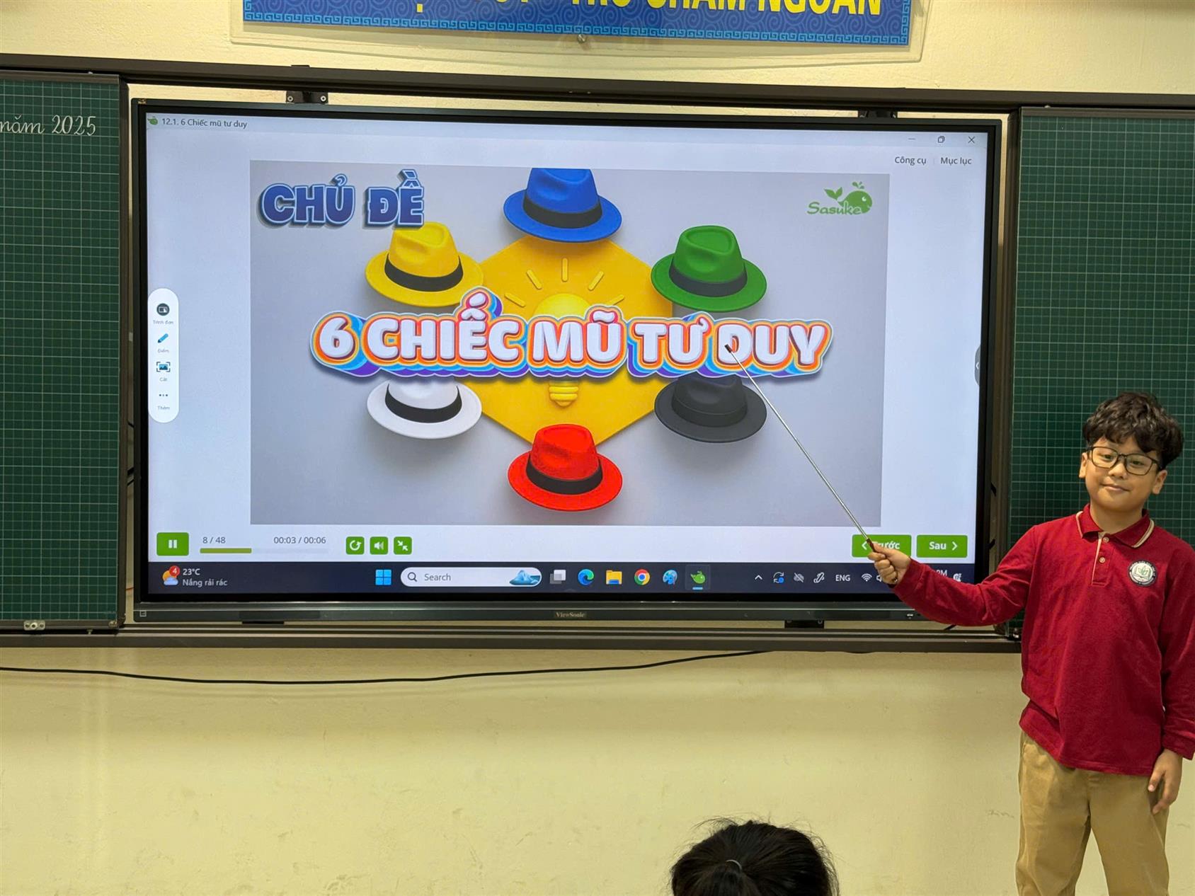 ✨ TIẾT HỌC KĨ NĂNG SỐNG THÁNG 12 – LỚP 3C CHINH PHỤC “6 CHIẾC MŨ TƯ DUY” ✨