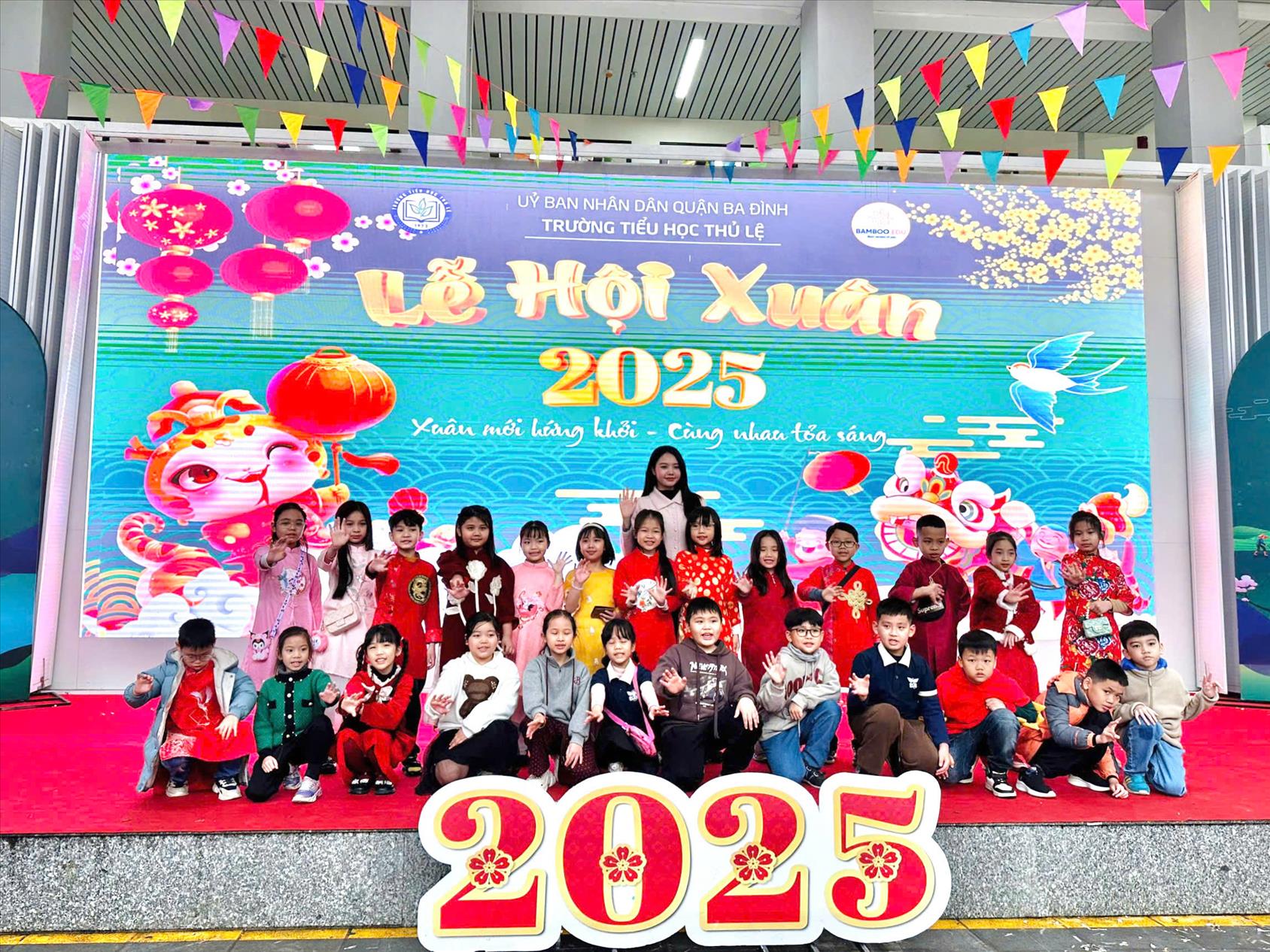 Rộn ràng không khí Lễ hội xuân 2025 của Khối 3 trường Tiểu học Thủ Lệ