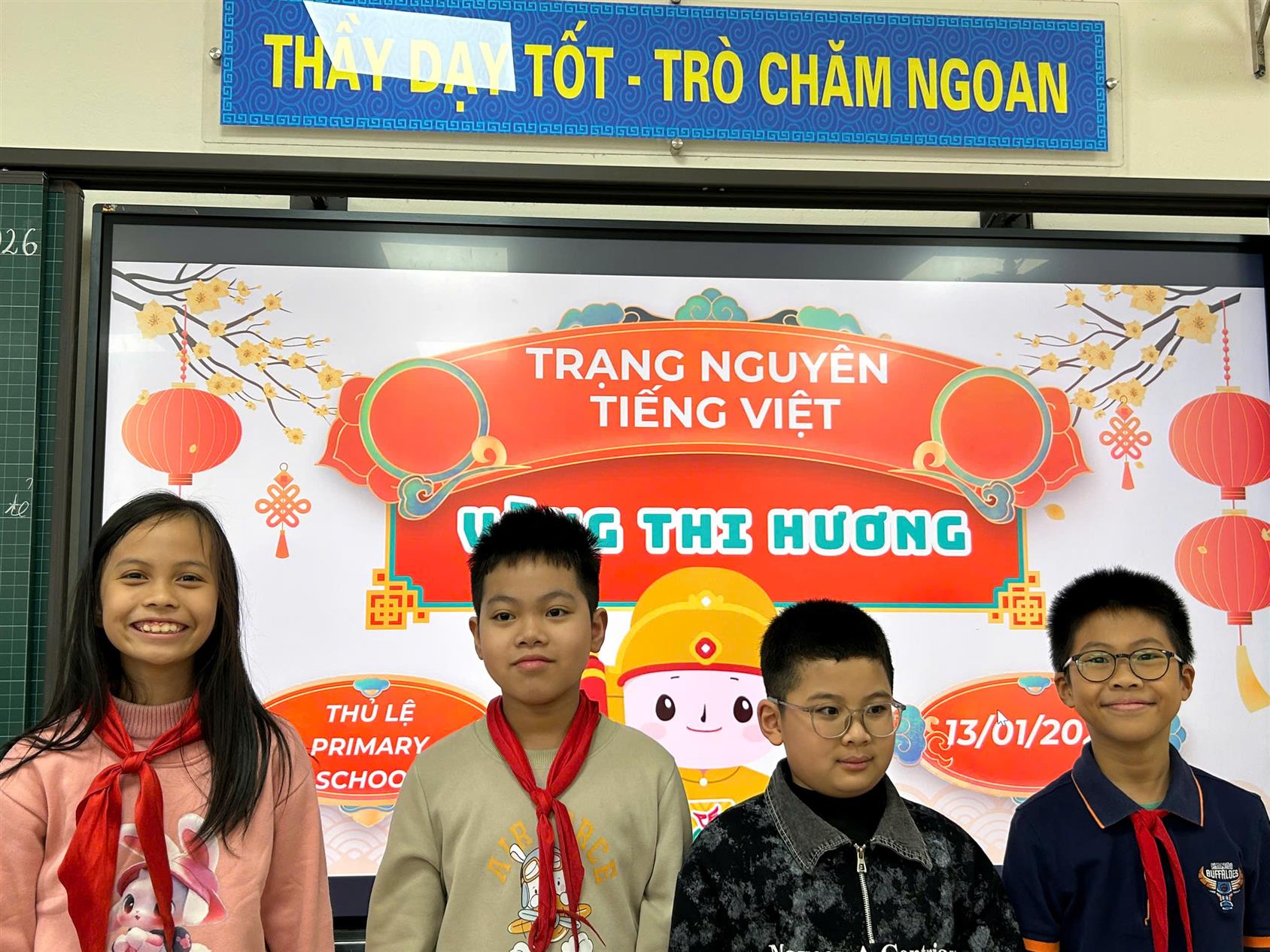 Học sinh lớp 5D hào hứng tham gia Hội thi Trạng nguyên Tiếng Việt cấp Phường năm học 2025-2026