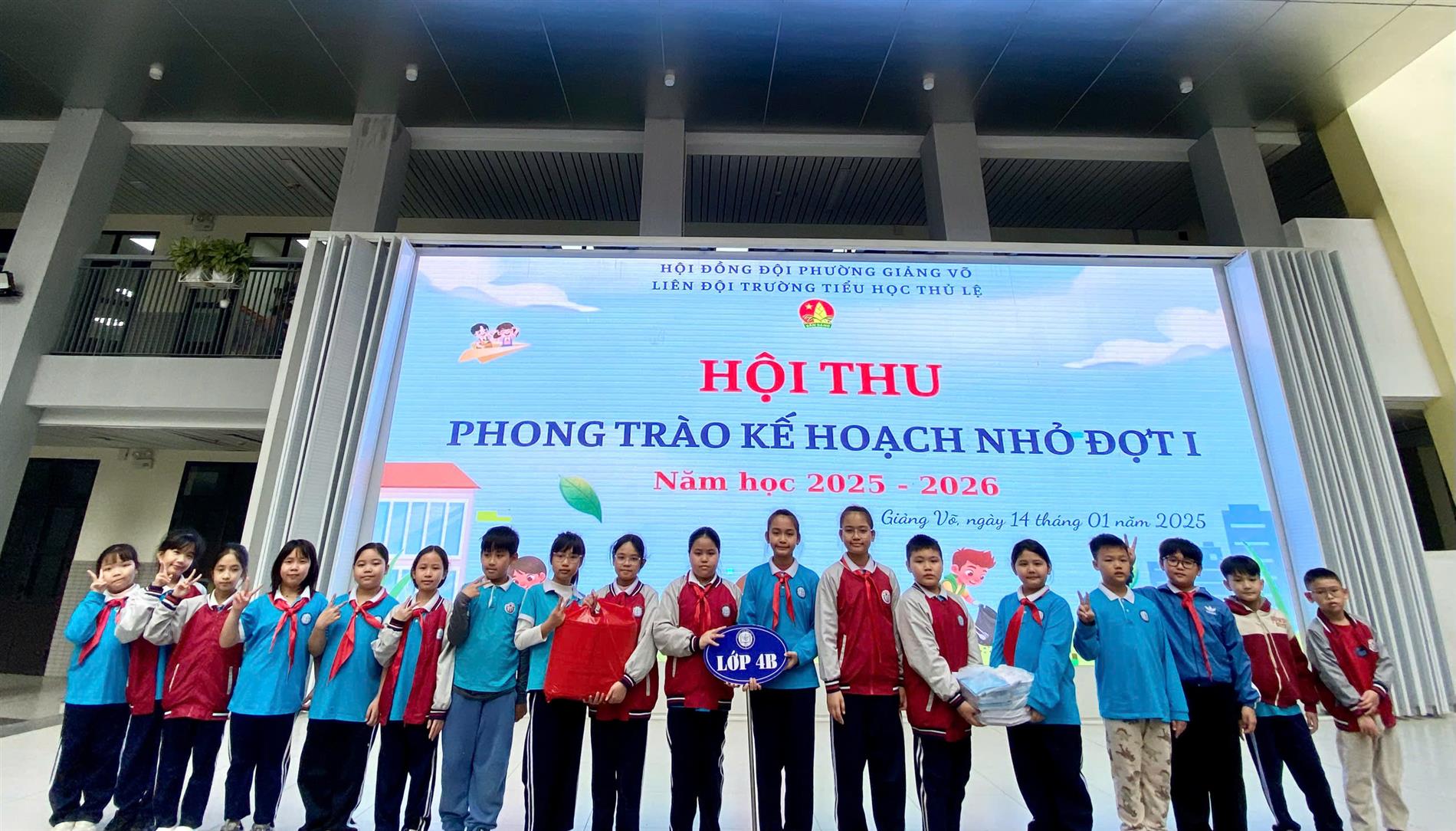 Khối 4 Trường Tiểu học Thủ Lệ hưởng ứng phong trào “Kế hoạch nhỏ” đợt I – Năm học 2025–2026