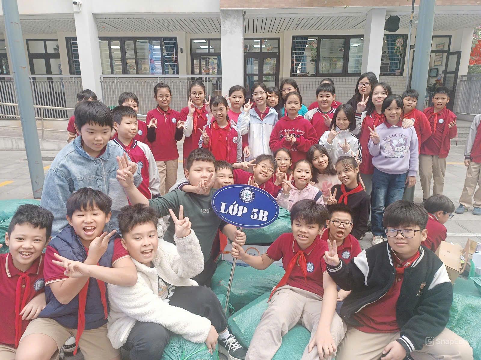 Lớp 5B hưởng ứng phong trào “Kế hoạch nhỏ”