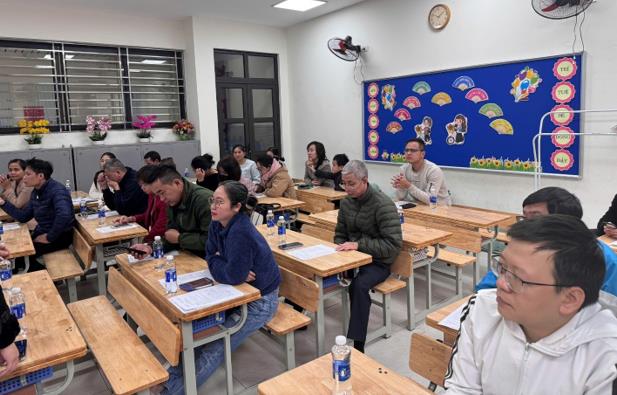 BUỔI HỌP PHỤ HUYNH CUỐI HỌC KÌ I LỚP 3D – TRƯỜNG TIỂU HỌC THỦ LỆ