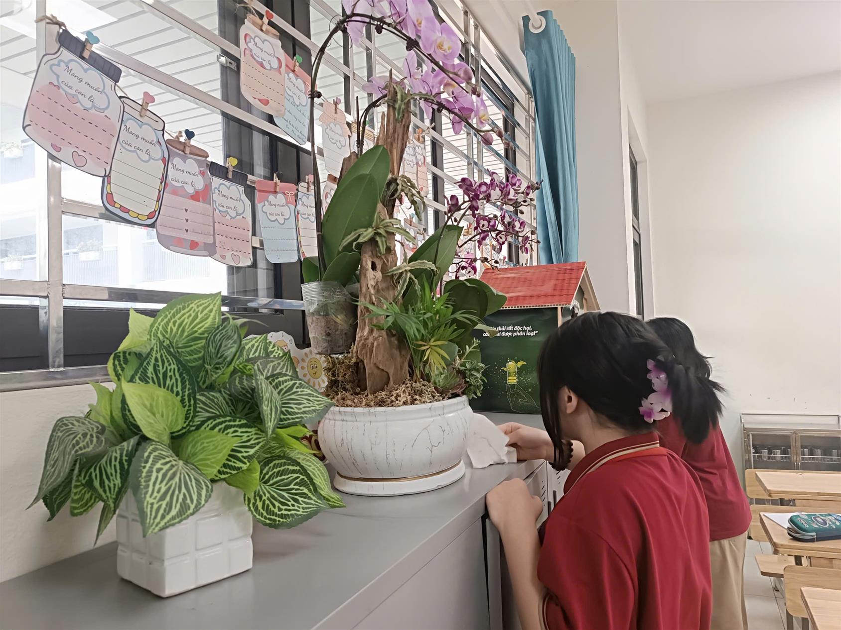 🌸 Rộn ràng ngày cuối năm – Khối 5 chung tay làm đẹp “ngôi nhà thứ hai” 🌸