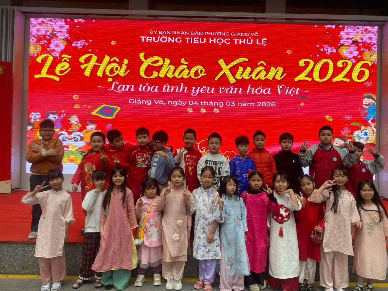 LỄ HỘI CHÀO XUÂN 2026 – LAN TỎA TÌNH YÊU VĂN HÓA VIỆT 🌸Lớp 3D – Trường Tiểu học Thủ Lệ