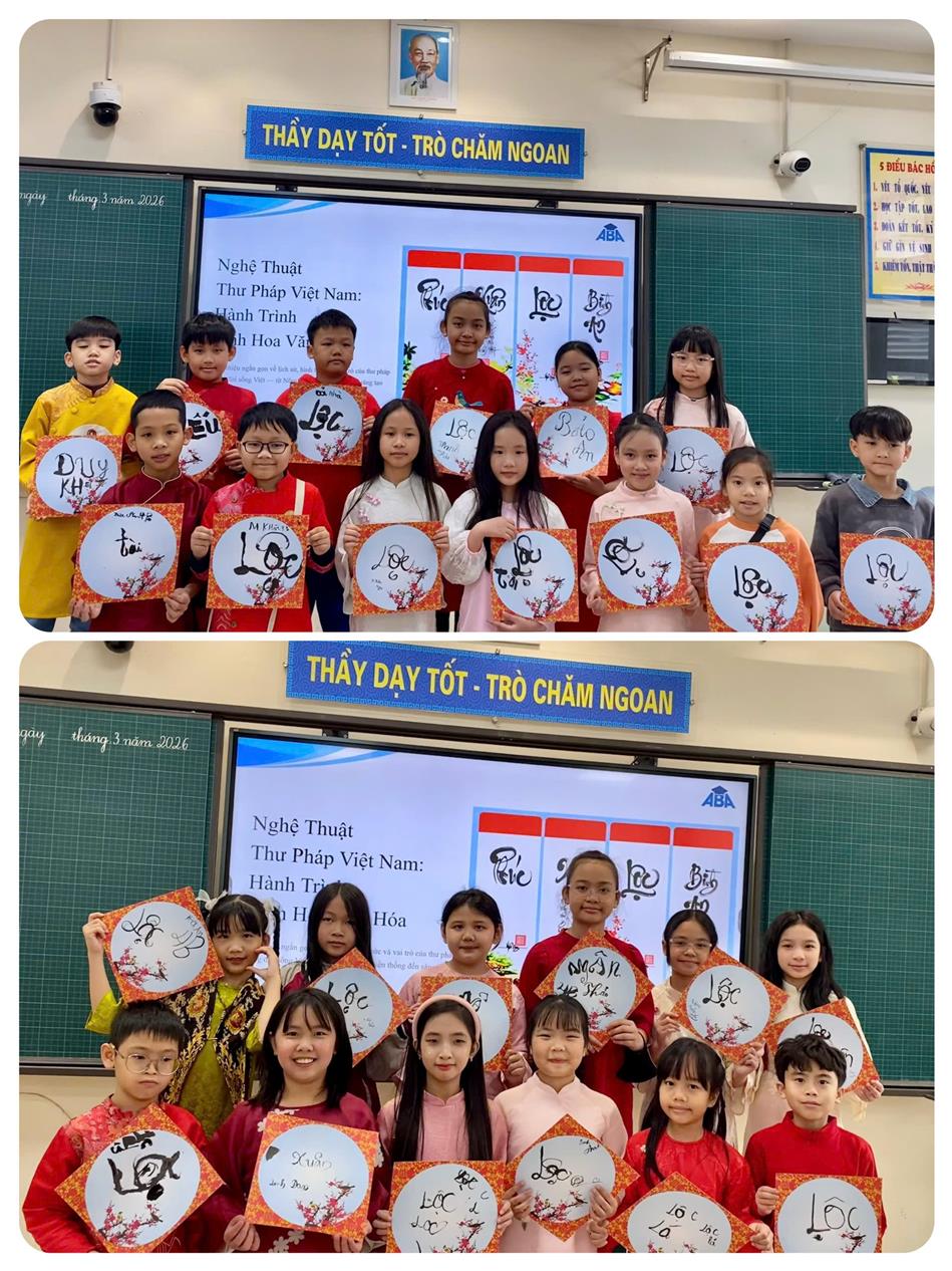 CÔ TRÒ KHỐI 4 VUI TƯƠI THAM GIA LỄ HỘI CHÀO XUÂN 2026