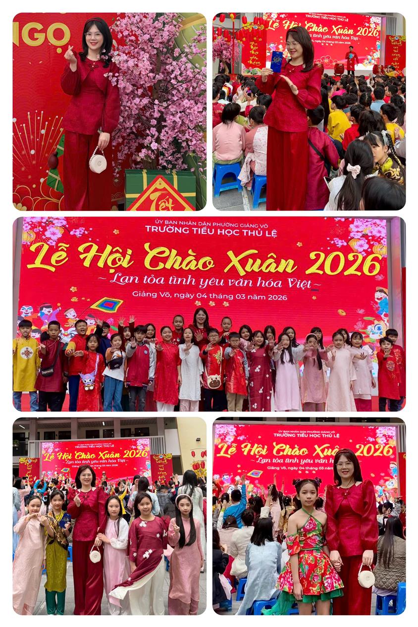 LỚP 4B HÀO HỨNG THAM GIA LỄ HỘI CHÀO XUÂN 2026