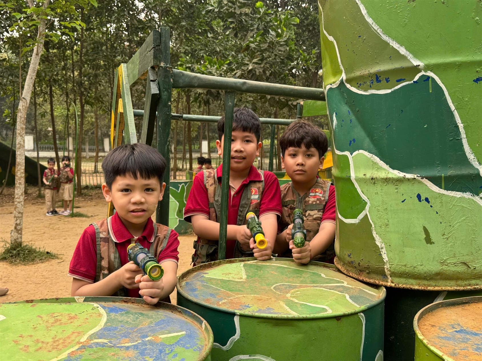 MỘT NGÀY LÀM CHIẾN SĨ: LỚP 3C BỨT PHÁ TRONG HÀNH TRÌNH “ĐỘI QUÂN DANH DỰ”