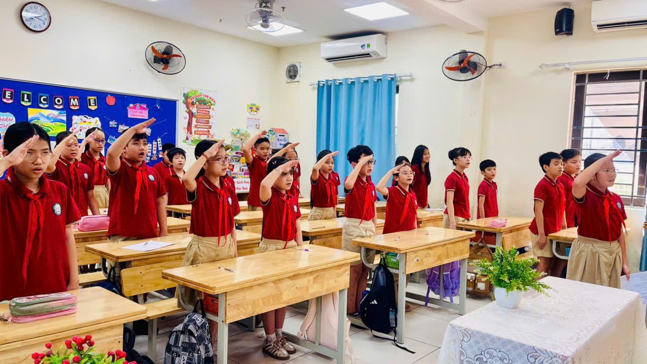 Lớp 5A8 tổ chức thành công Đại hội chi đội nhiệm kỳ 2026 - 2027
