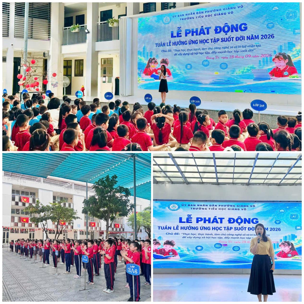 Trường Tiểu học Giảng Võ phát động Hưởng ửng Tuần lễ học tập suốt đời năm 2026.