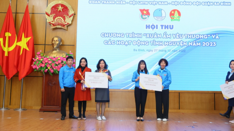 Tiếp nhận sự đóng góp, ủng hộ của các tổ chức, cá nhân