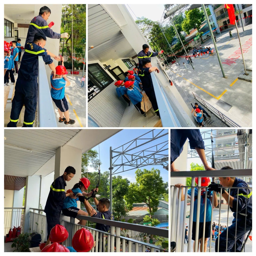 A collage of people working on a building
Description automatically generated