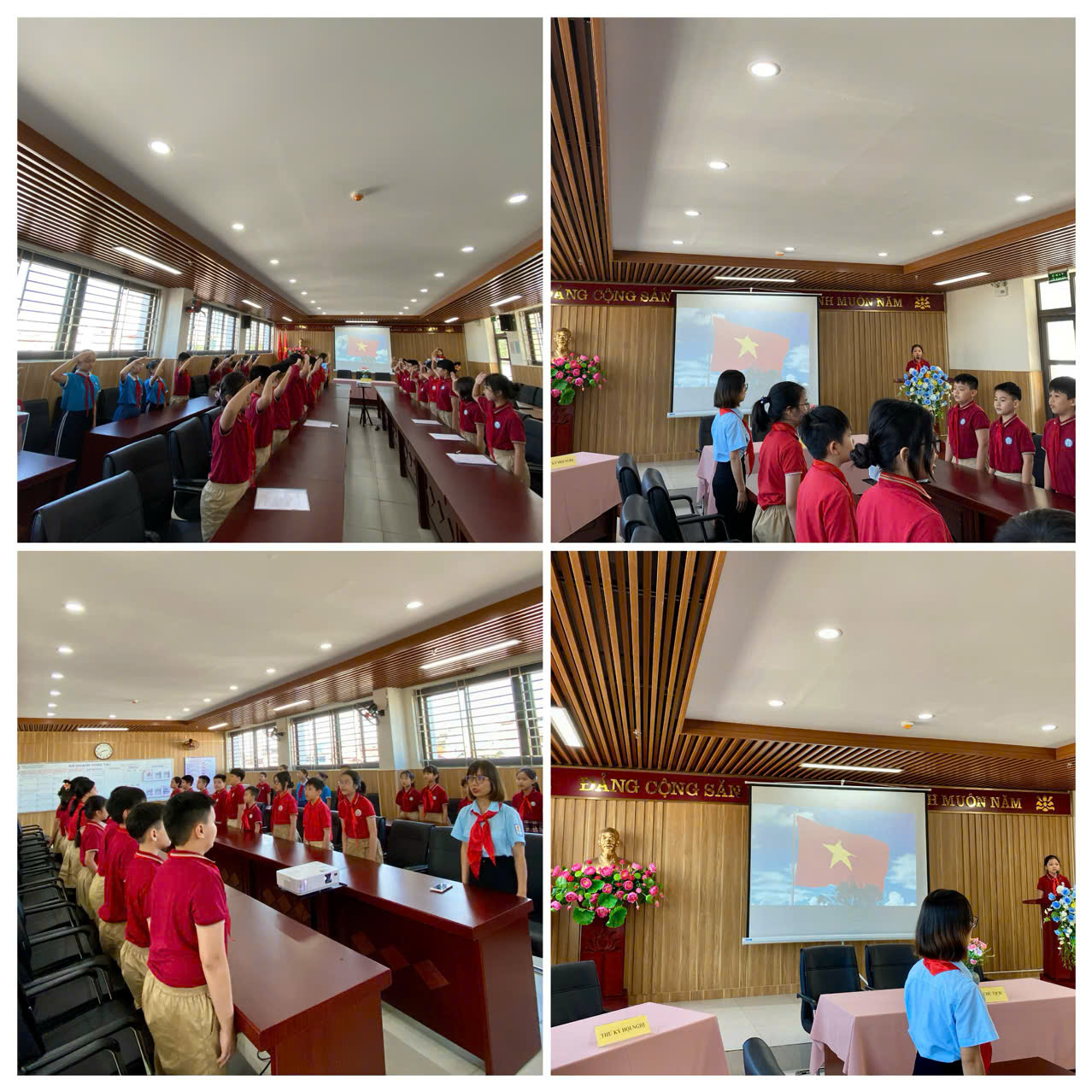 A group of people in a room
Description automatically generated