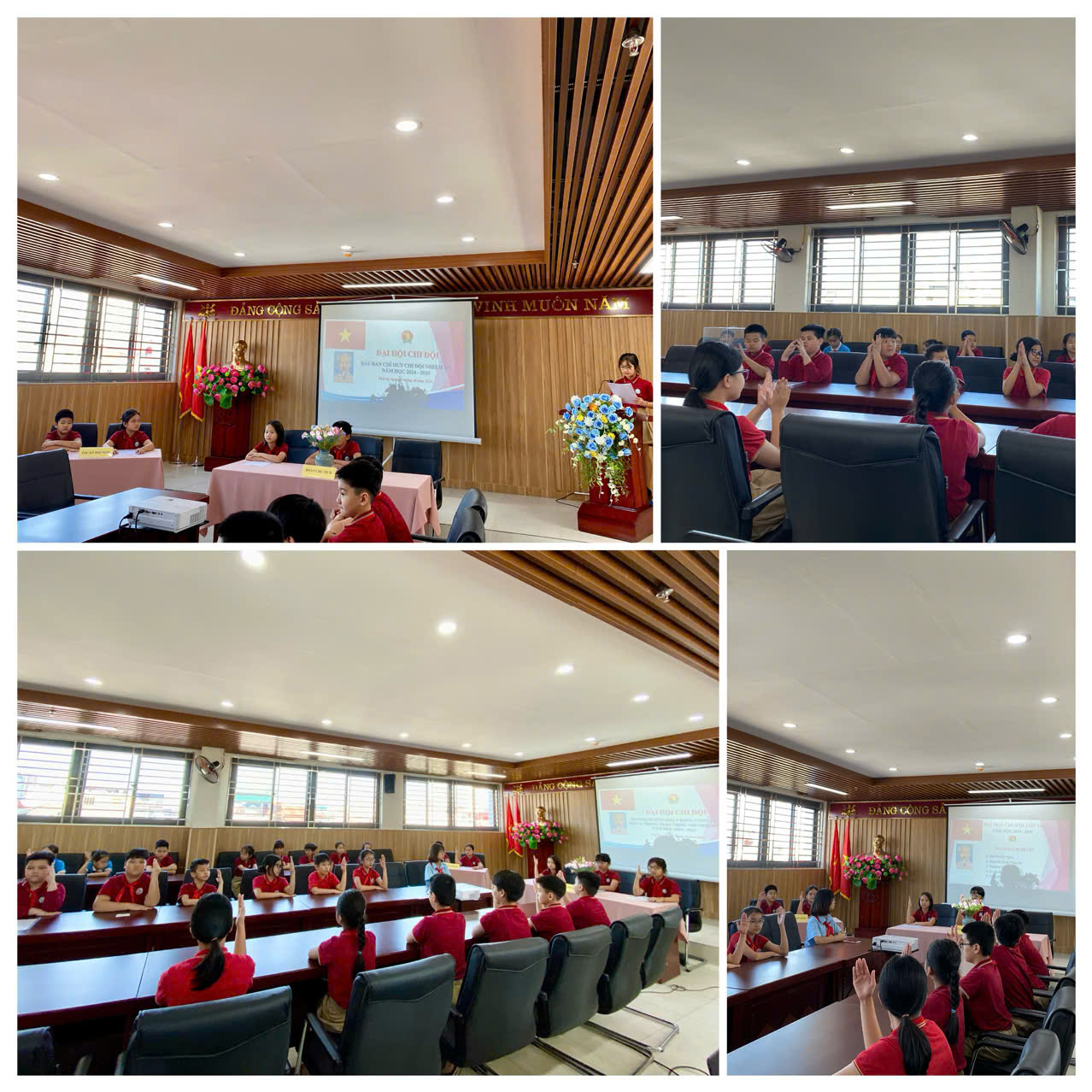 A group of people in a room
Description automatically generated