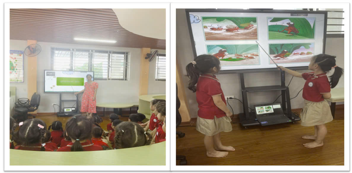 A group of children in a classroom

Description automatically generated