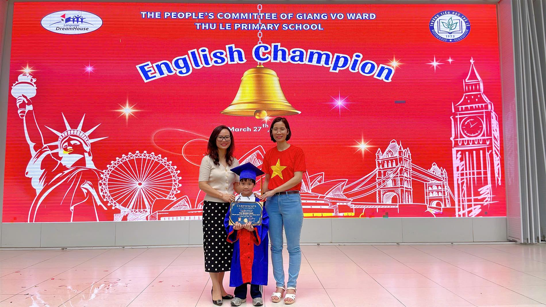 TỎA SÁNG TÀI NĂNG NHÍ – CHÚC MỪNG HỌC SINH TRẦN GIA HUY LỚP 1C