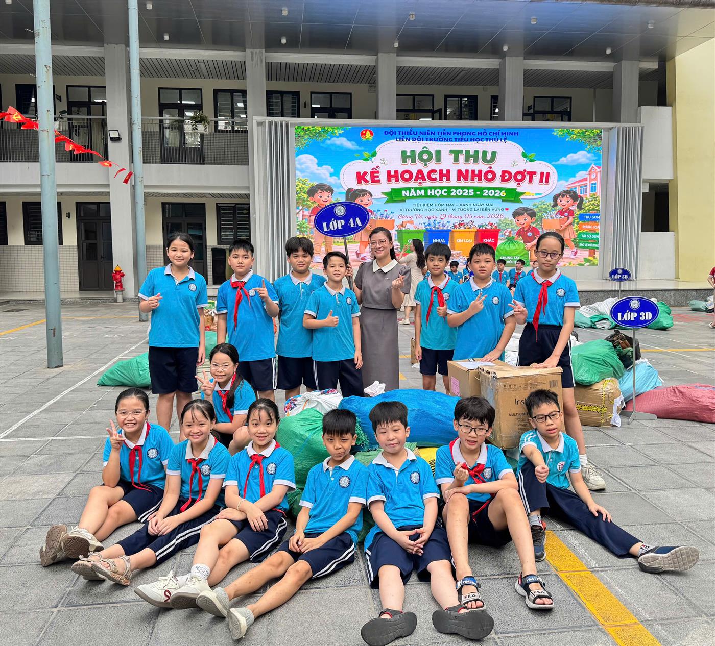 Lớp 4A tích cực hưởng ứng phong trào "Kế hoạch nhỏ" đợt 2 do Liên đội nhà trường phát động
